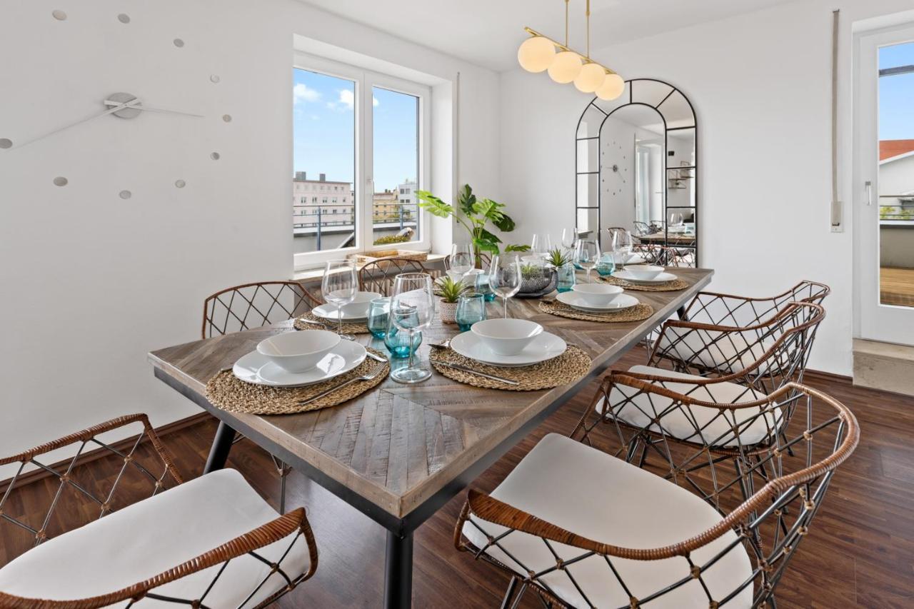 Arbio I Premium Penthouse Apartment Augsburg Exterior photo