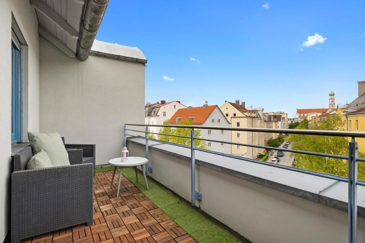 Arbio I Premium Penthouse Apartment Augsburg Exterior photo